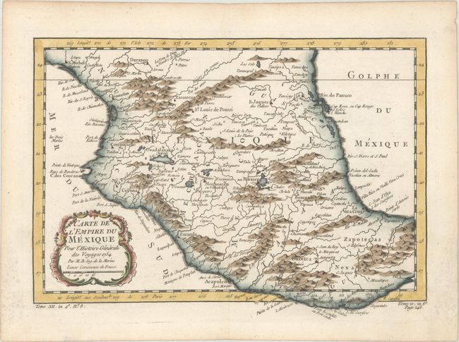 Carte de l'Empire du Mexique pour l'Histoire Generale des Voyages