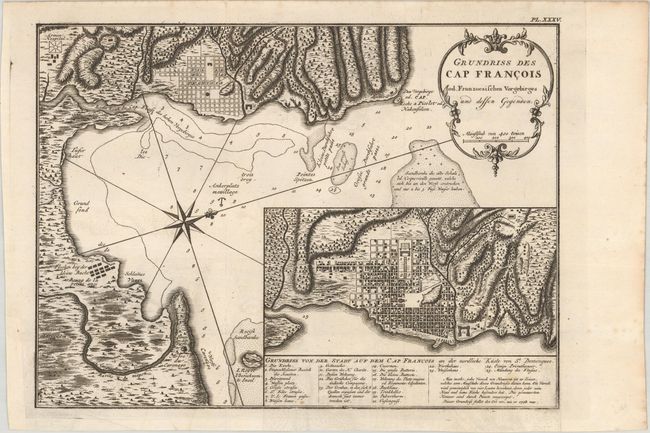 Grundriss des Cap Francois od. Franzoesischen Vorgebirges und Dessen Gegenden