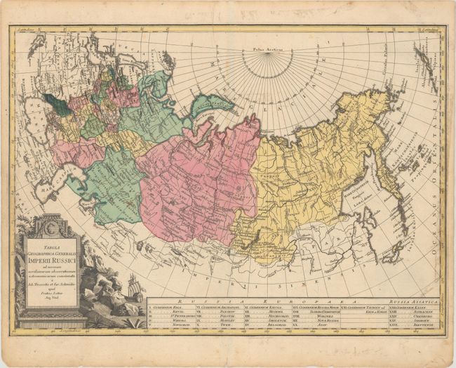 Tabula Geographica Generalis Imperii Russici ad Normam Novissimarum Observationum Astronomicarum Concinnata a Ioh. Trescotio et Iac. Schmidio