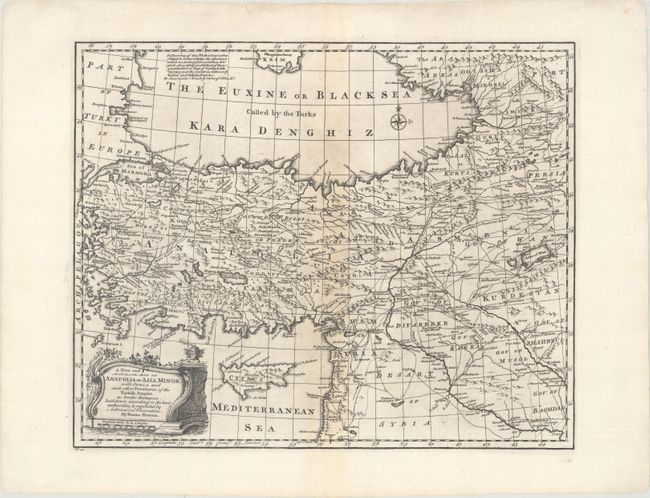 A New and Accurate Map of Anatolia or Asia Minor with Syria and Such Other Provinces of the Turkish Empire...
