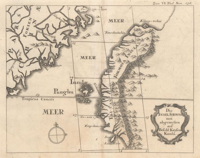 Die Insel Formosa Neu Abgemessen auf Befehl Kaysers Kahmi