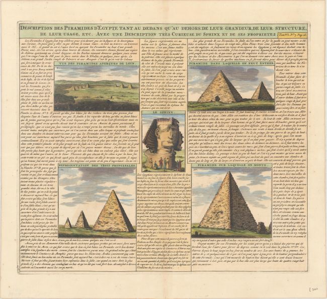 Description des Piramides d'Egypte tant au Dedans qu 'au Dehors: de Leur Grandeur, de Leur Structure, de Leur Usage, Etc. avec une Description Tres Curieuse du Sphinx et de Ses Proprietez
