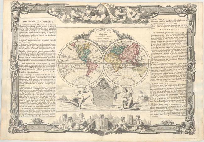 Mappe-Monde Dressee pour l'Etude de la Geographie, Relativement aux Auteurs les Plus Modernes...
