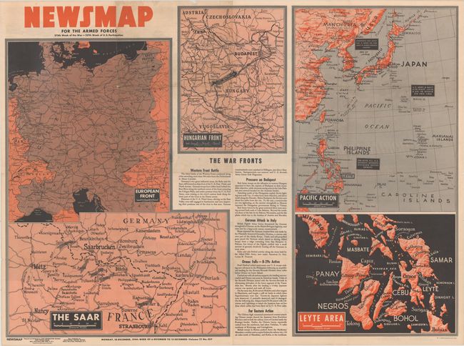 Newsmap for the Armed Forces... [on verso] Mobile Ordnance Speeds Victory!