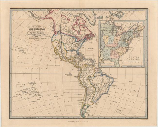 North & South America; for the Elucidation of the Abbe Gaultier's Geographical Games