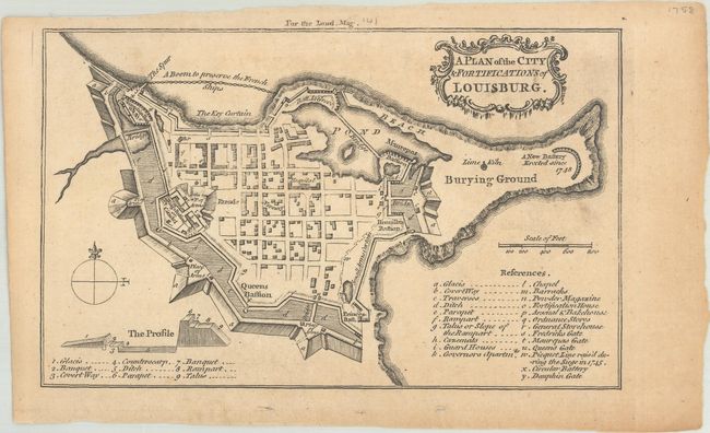 A Plan of the City & Fortifications of Louisburg