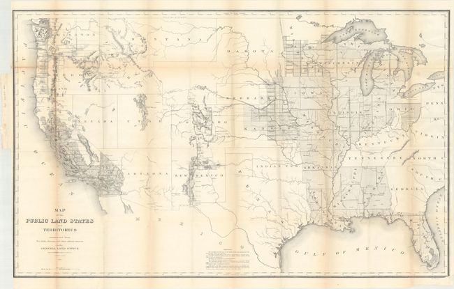 Map of the Public Land States and Territories Constructed from the Public Surveys and Other Official Sources in the General Land Office