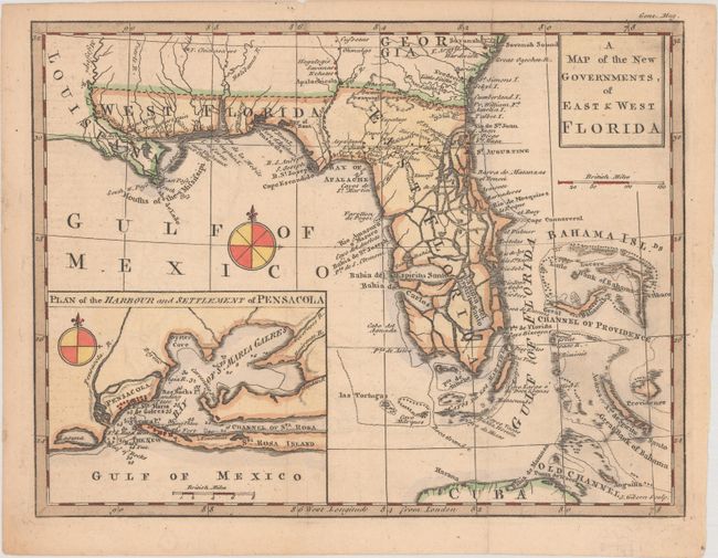 A Map of the New Governments, of East & West Florida