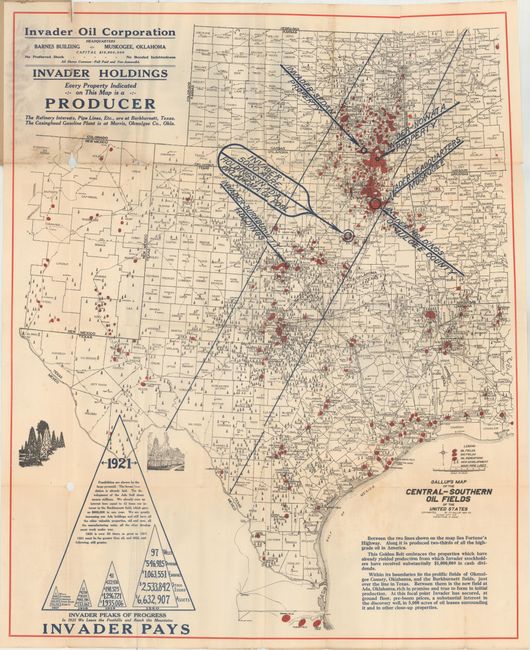 Gallup's Map of the Central-Southern Oil Fields of the United States