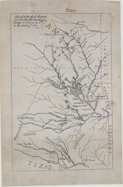 Retreat of the Loyal Indians from the Indian Country Under A-Poth-Yo-Ho-Lo in the Winter of 1861