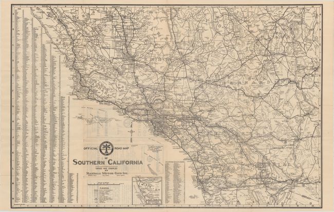 Official Road Map of Southern California