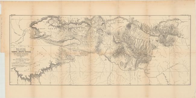 Map of the Country Between Yampa & White Rivers (For General Reference) to Accompany the Report of Gust. R. Bechler