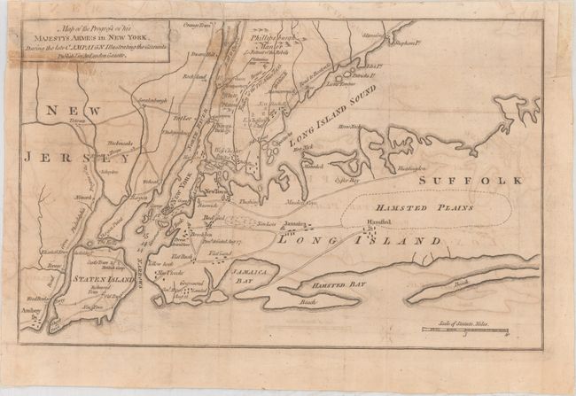 Map of the Progress of His Majesty's Armies in New York, During the Late Campaign Illustrating the Accounts Publish'd in the London Gazette