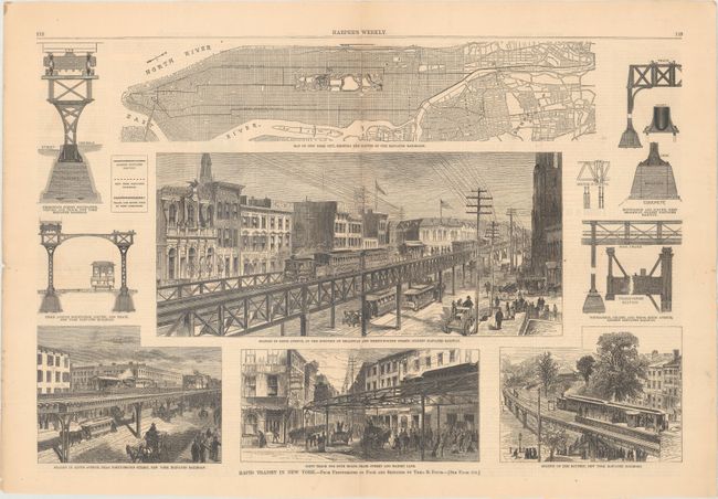 Rapid Transit in New York. - From Photographs by Pach and Sketches by Theo. R. Davis