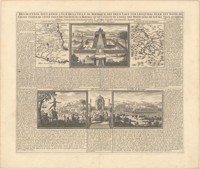 Description, Situation & Vue de la Ville de Mexique, des Deux Lacs sur Lesquels Elle est Batie, du Grand Temple de Cette Ville, des Sacrifices d'Hommes qu'on y Faisoit, de l'Idole des Mexicains