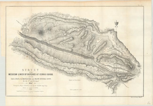 Survey of the Mexican Lines of Defence at Cerro Gordo and the Lines of Attack of the American Army Under Major General Scott... [with] Map of the Valley of Mexico