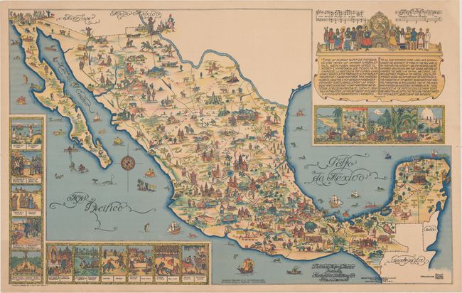 Pictorial Map of Mexico