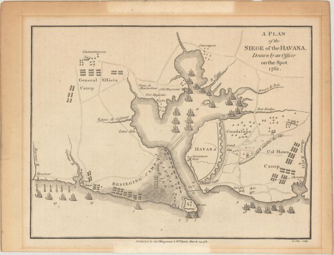 A Plan of the Siege of the Havana, Drawn by an Officer on the Spot 1762