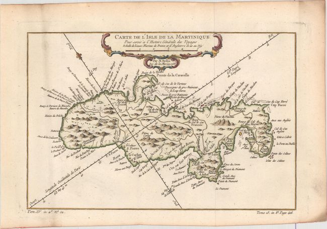 Carte de l'Isle de la Martinique. Pour Servir a l'Histoire Generale des Voyages