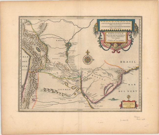 Paraguay, o Prov. de Rio de la Plata cum Regionibus Adiacentibus Tucuman et Sta. Cruz de la Sierra