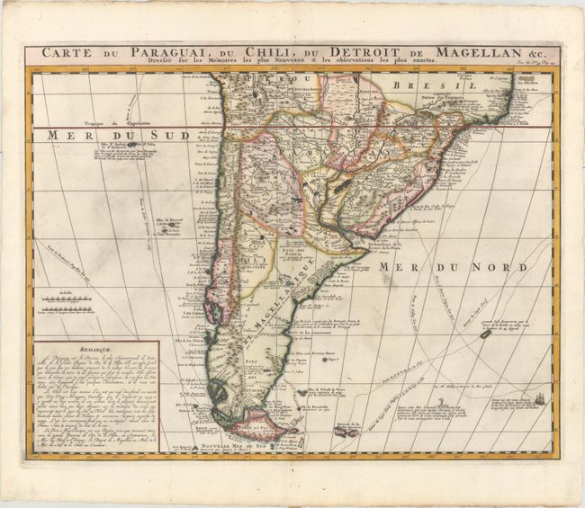 Carte du Paraguai, du Chili, du Detroit de Magellan &c. Dressee sur les Memoires les Plus Nouveaux & les Observations les Plus Exactes