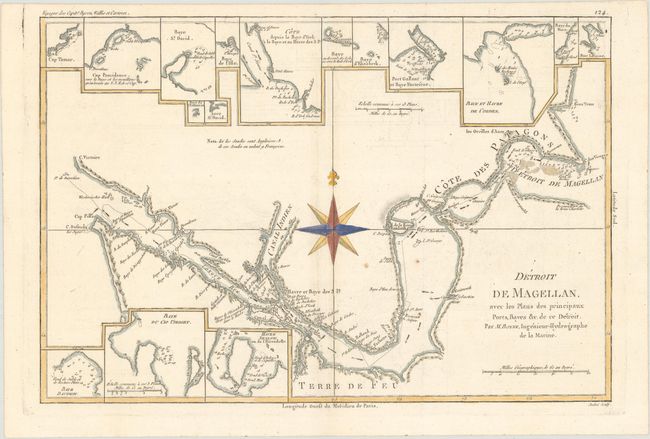 Detroit de Magellan, avec les Plans des Principaux Ports, Bayes &c. de ce Detroit