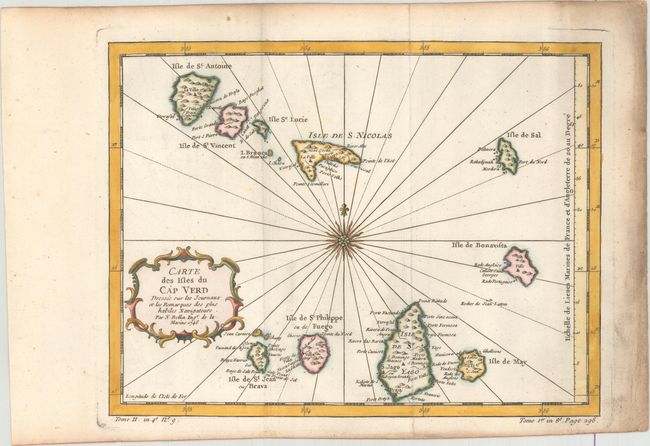 Carte des Isles du Cap Verd Dressee sur les Journaux et les Remarques des Plus Habiles Navigateurs