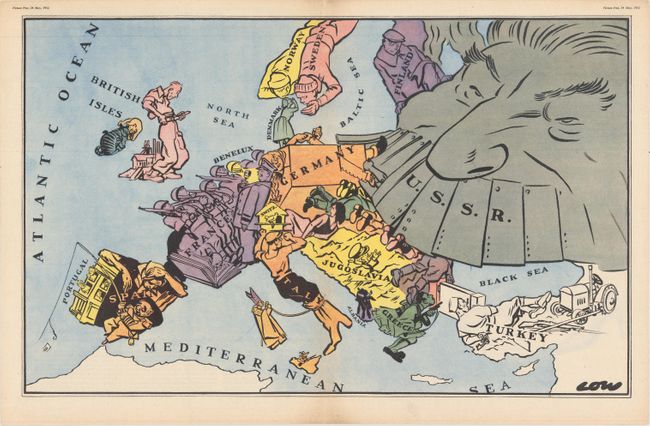 [Satirical Map of Europe with Article] 