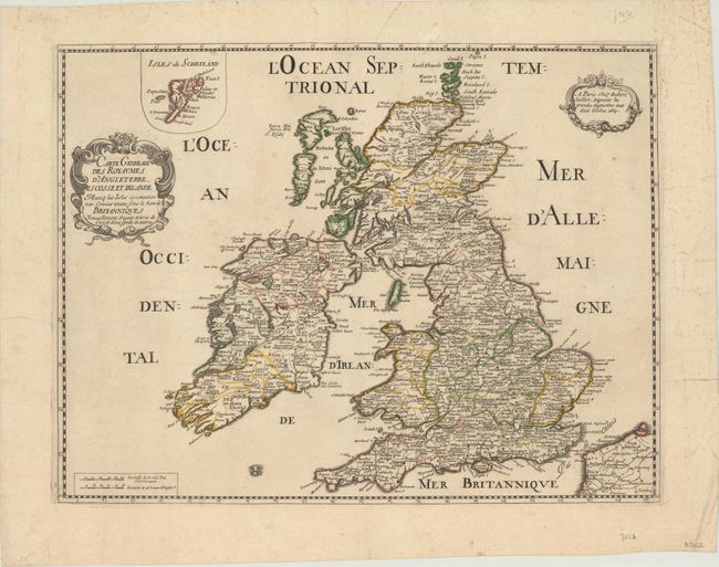 Carte Generale des Royaumes d'Angleterre, Escosse et Irlande...