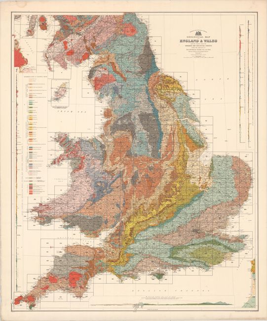 Geological Map of England & Wales Reduced Chiefly from the Ordnance and Geological Surveys...