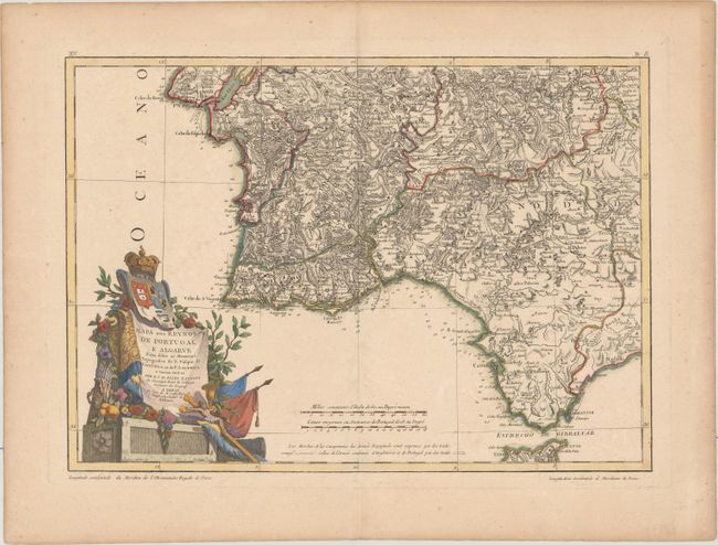 Mapa dos Reynos de Portugal e Algarve Feita Sobre as Memorias Topografica de D. Vasque de Cozuela as do P. Lacerda e Varios Outras
