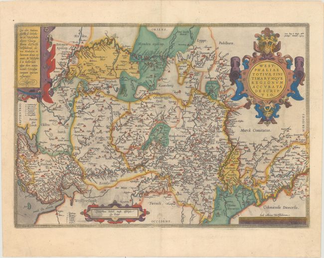 Westphaliae Totius, Finitimarumque Regionum Accurata Descriptio