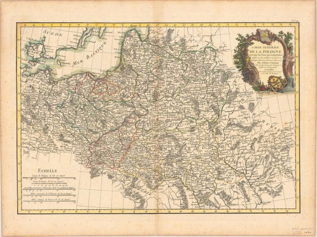 Carte Generale de la Pologne avec tous les Etats qui en Dependent...