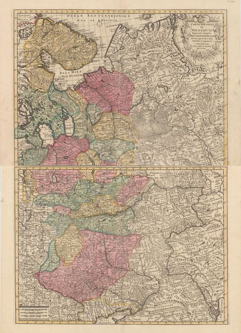 Carte Nouvelle de Moscovie Represente la Partie Septentrionale