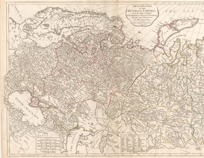 The European Part of the Russian Empire, from the Maps Published by the Imperial Academy of St. Petersburg... [joined with] The Asiatic Part of the Russian Empire...