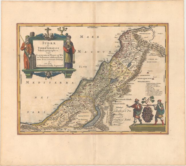 Iudaeae seu Terrae Israelis Tabula Geographica; in qua Locorum in Veteri et Novo Testamento Celebratissimorum Situs Accurate Descripti...