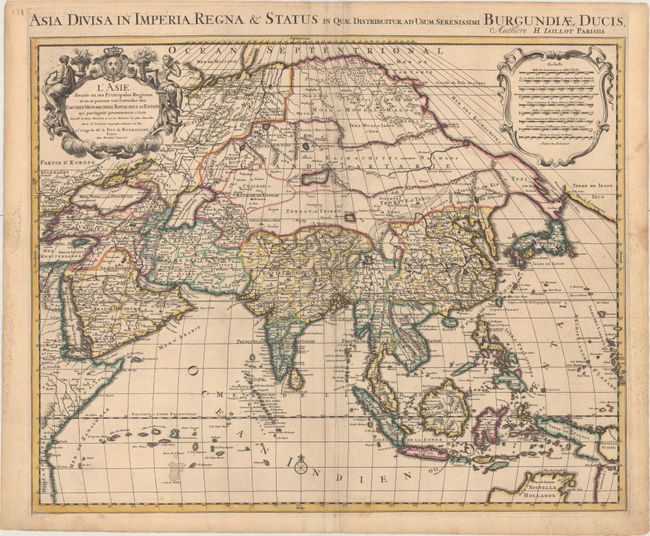L'Asie Divisee en ses Principales Regions, et ou se Peuvent voir l'Estendue des Empires Monarchies, Royaumes, et Estats...