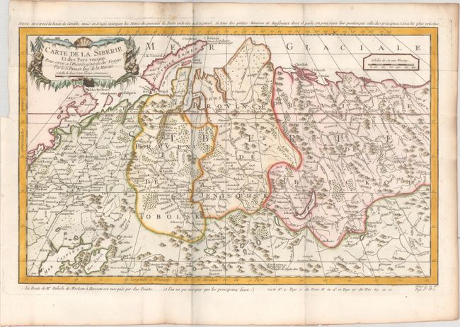 Carte de la Siberie et des Pays Voisins pour Servir a l'Histoire Generale des Voyages