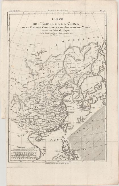 Carte de l'Empire de la Chine, de la Tartarie Chinoise et du Royaume de Coree: avec les Isles du Japon