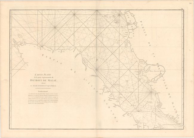 Carte Plate de la Partie Septentrionale du Detroit de Malac, Depuis la Rade d'Achem Jusqu'a Malac