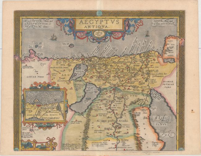 ortelius aegyptus antiqua