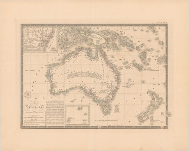 Carte de l'Australie, (Partie Sud-Ouest de l'Oceanie)