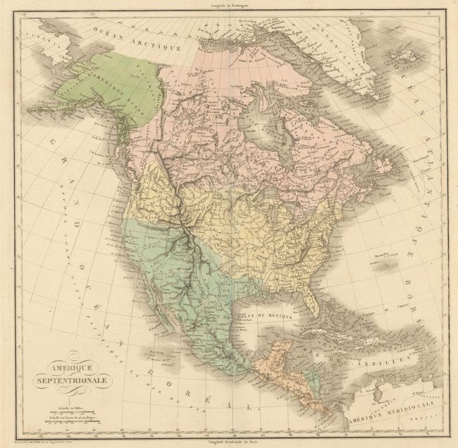 Carte Geographique, Statistique et Historique de l'Amerique Septentrionale