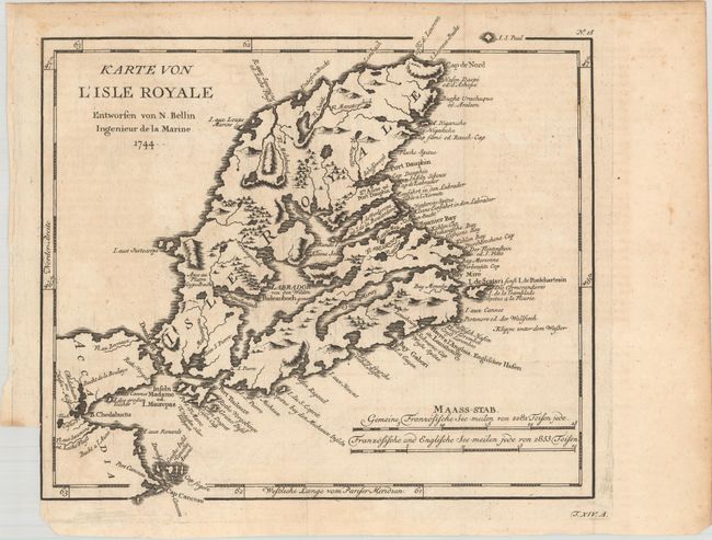 Karte von l'Isle Royale...