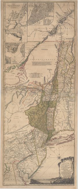 The Provinces of New York, and New Jersey; with Part of Pensilvania, and the Province of Quebec...