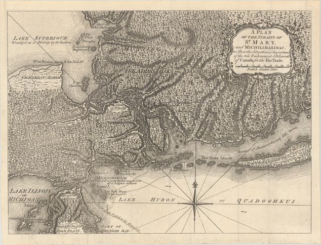 A Plan of the Straits of St. Mary, and Michilimakinac, to Shew the Situation & Importance of the Two Westernmost Settlements of Canada for the Fur Trade