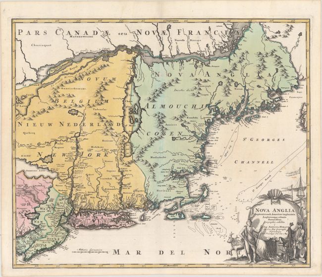 Nova Anglia Septentrionali Americae Implantata Anglorumque Coloniis Florentissima Geographice Exhibita