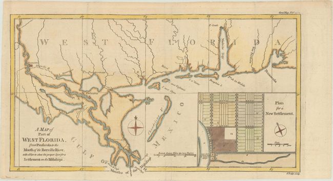 A Map of Part of West Florida, from Pensacola to the Mouth of the Iberville River, with a View to Shew the Proper Spot for a Settlement on the Mississipi