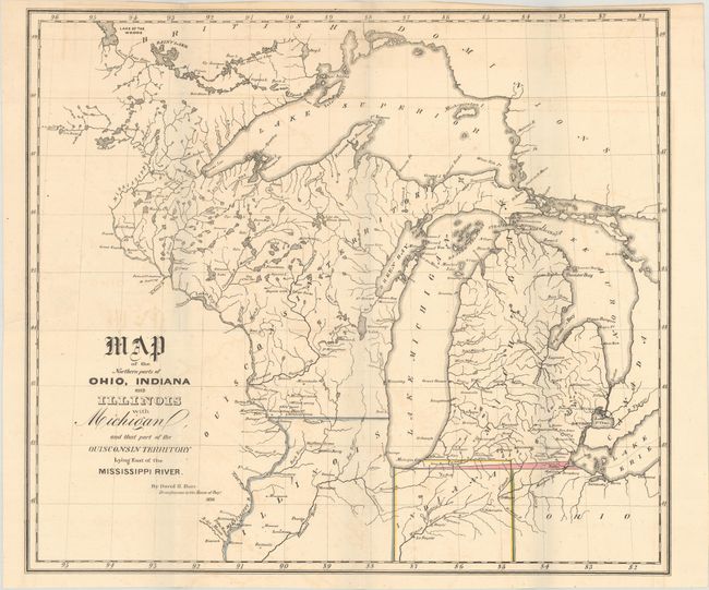 Map of the Northern Parts of Ohio, Indiana and Illinois with Michigan... [with] Map of Illinois with Parts of Indiana, Ouisconsin, &c. [and] Map of Illinois with Parts of Indiana, Wisconsin, &c. [and] Map of the Territory of Wisconsin