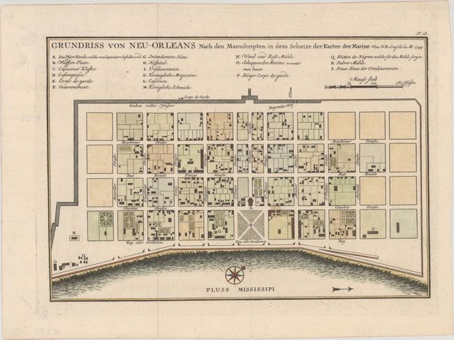 Grundriss von Neu-Orleans nach den Manscripten in dem Schatze der Karten der Marine